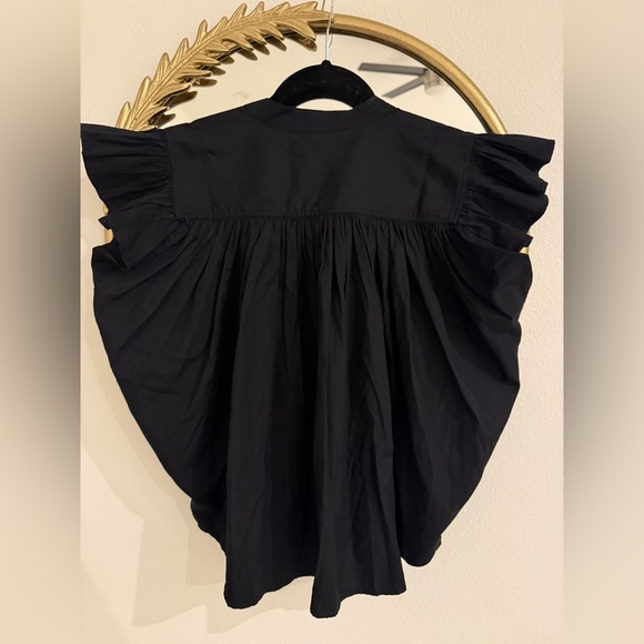 Madewell Poplin Shirred Button-Up Shirt NWT - Picture 10 of 12